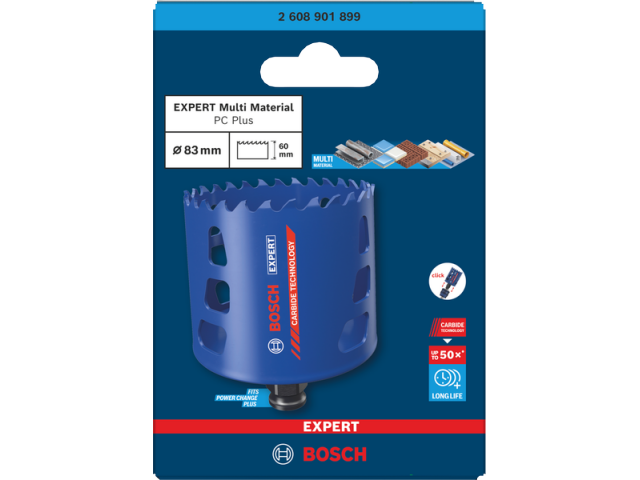 Žaga za izrezovanje lukenj Bosch EXPERT Multi Material Power Change Plus, 2608901899